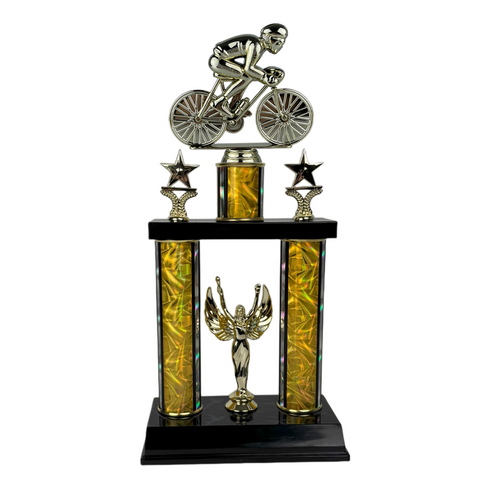 Trofeo de Tubo con Figura Serie 50 de Ciclismo